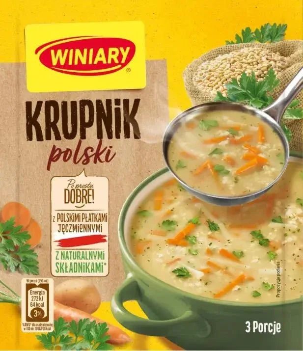 Winiary Zupa Krupnik Polski - Graupensuppe 59g kaufen - Polskashop24.de - Online Supermarkt mit Lebensmittel aus Polen