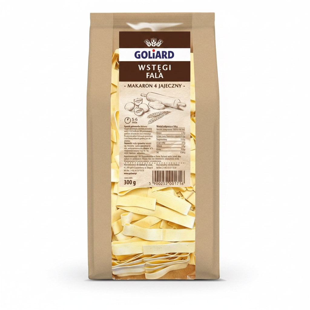 Goliard Wellen-Bandnudeln Wstążki Fala 4-Ei 300 g - Polskashop24