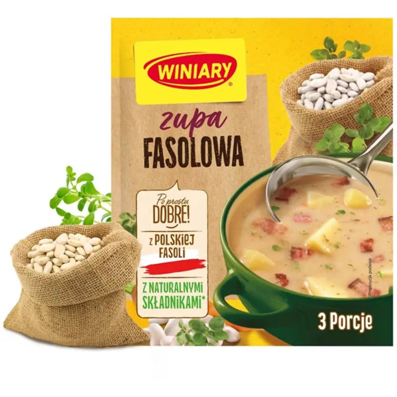 Winiary Zupa Fasolowa Bohnensuppe 63g - Polnische Instant-Bohnensuppe von Nestlé