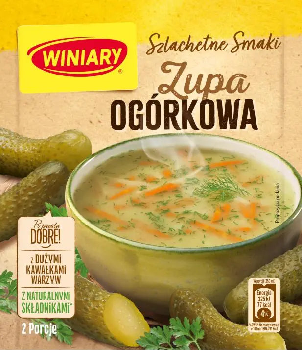 Winiary Zupa Ogorkowa Gurkensuppe 44g Jak u Mamy - Polnische Instant-Gurkensuppe von Nestlé
