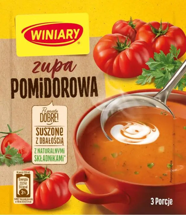 Winiary Zupa Pomidorowa Tomatensuppe 50g - Polnische Instant-Tomatensuppe von Nestlé