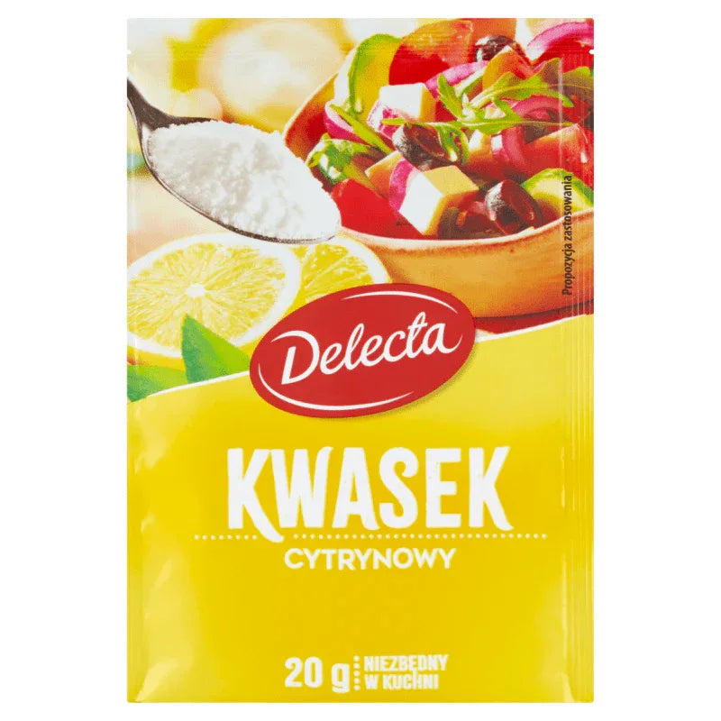 Delecta Zitronensäure - kwasek cytrynowy 20 g - Polskashop24.de - Online Supermarkt mit Lebensmittel aus Polen