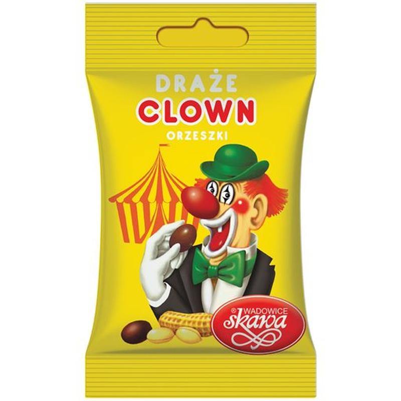 Skawa Clown Erdnuss-Dragees ''Draze'' 70g - Polnische & Schlesische Spezialitäten - Online Supermarkt mit Lebensmittel aus Polen | Polski Sklep internetowy