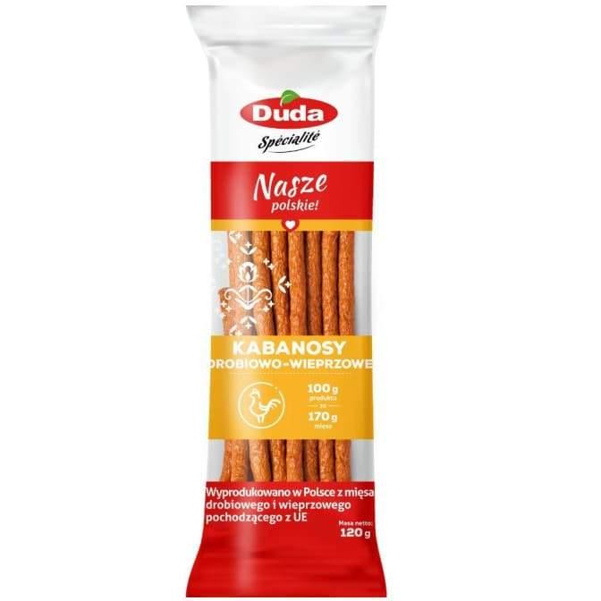 DUDA - Polnische Kabanosy Cabanossi Hühnchen Schwein 95g - Polskashop24.de - Online Supermarkt mit Lebensmittel aus Polen