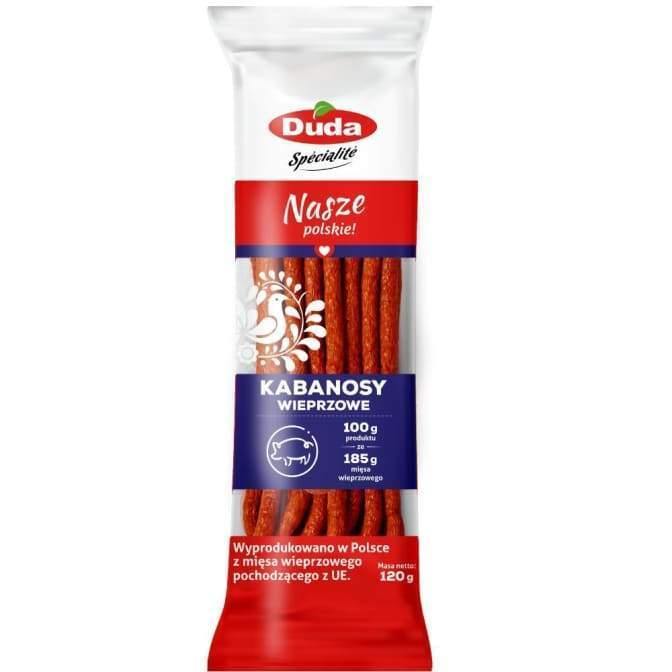 DUDA - Polnische Kabanosy Schwein 95g - Polskashop24.de - Online Supermarkt mit Lebensmittel aus Polen