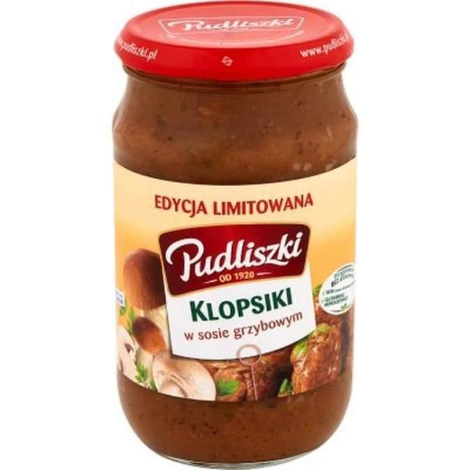 Pudliszki Fleischbälchen in Pilz-Soß Klopsiki 600g - 