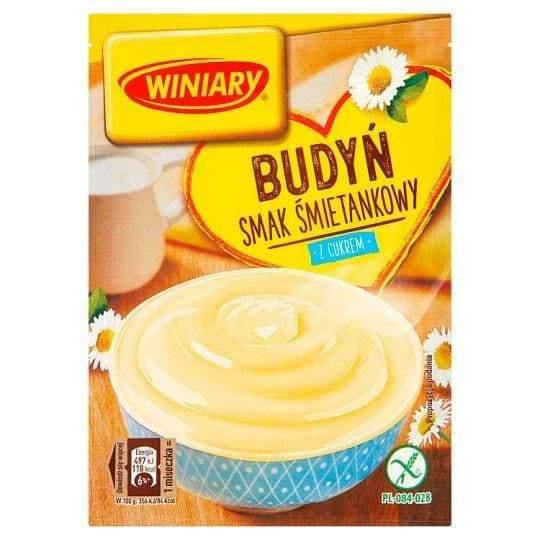 Winiary - Budyn o smaku Smietankowym z cukrem 60g/ Sahnepudding mit Zucker - Polskashop24.de