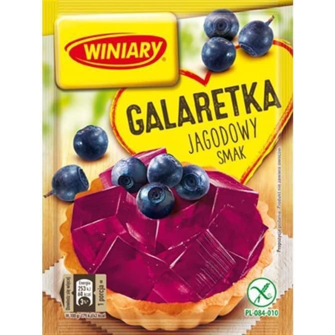 Galaretka jagodowa smak 47 g Blaubeergelee Winiary - Polskashop24.de - Online Supermarkt mit Lebensmittel aus Polen
