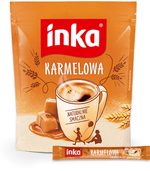 Getreidekaffee Karamell Inka 200 gr - Polskashop24.de - Online Supermarkt mit Lebensmittel aus Polen