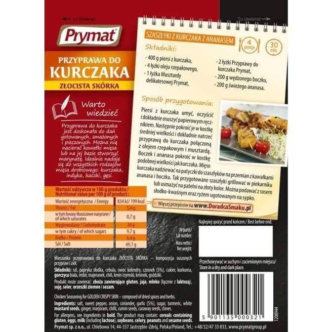 Hähnchengewürz Przyprawa do kurczaka 30g - Prymat - Polskashop24