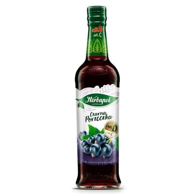 Herbapol - Sirup Schwarze Johannisbeere / Syrop Czarna Porzeczka - Polskashop24.de - Online Supermarkt mit Lebensmittel aus Polen