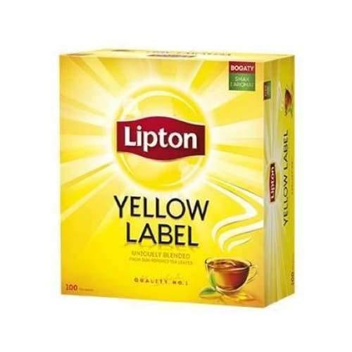 Lipton Yellow Label Schwarzer Tee 100 Teebeutel kaufen - Premium Schwarztee 200g - Polskashop24.de - Online Supermarkt mit Lebensmittel aus Polen