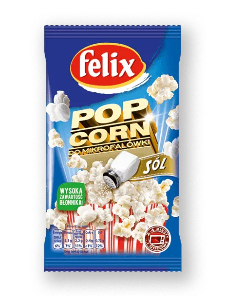 Mikrowellen Popcorn Käse ''popcorn solony'' Felix 90g - Polnische & Schlesische Spezialitäten - Online Supermarkt mit Lebensmittel aus Polen | Polski Sklep internetowy