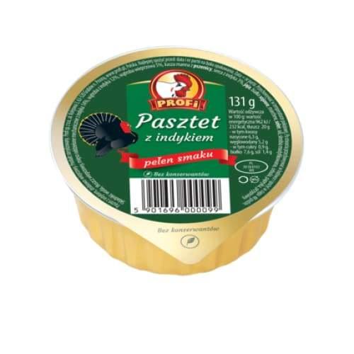 Profi Pasztet z Indykiem / Geflügel Brotaufstrich mit Truthahn 131g - Polskashop24.de