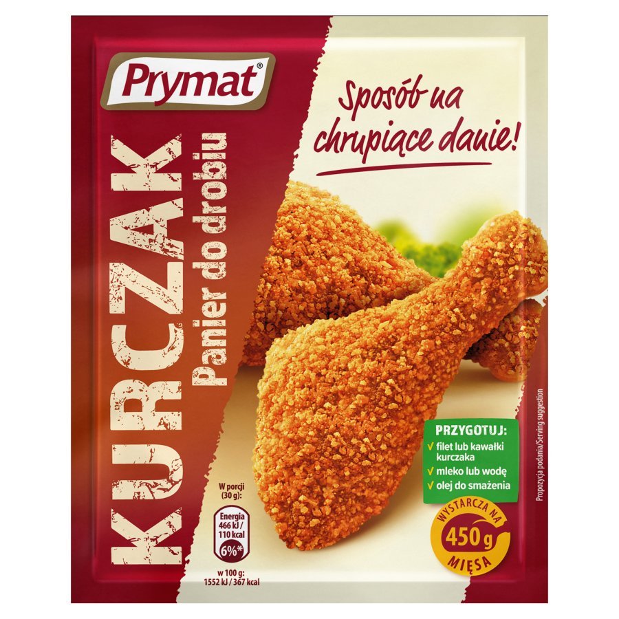 Prymat Hühnchen knuspriges Paniermehl 90g - Polskashop24.de - Online Supermarkt mit Lebensmittel aus Polen