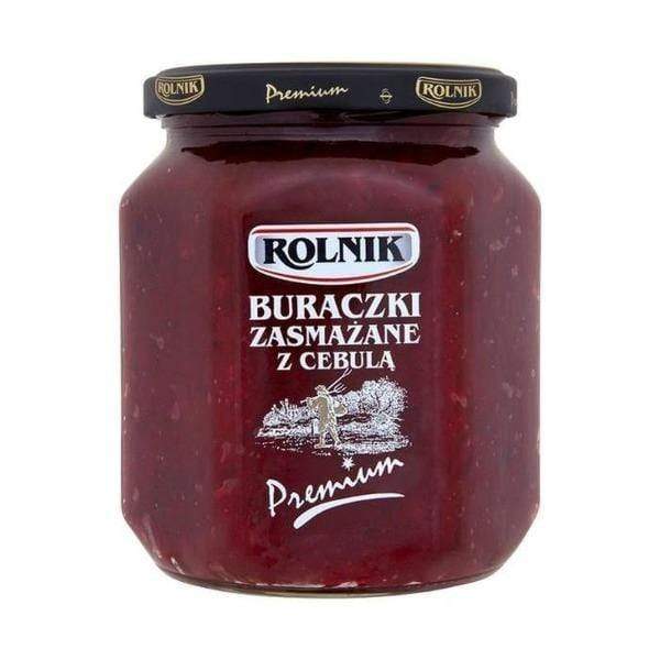 Rolnik Gebratene Rote Beete mit Zwiebel ''Buraczki Zasmazane'' 540g - Polnische & Schlesische Spezialitäten - Online Supermarkt mit Lebensmittel aus Polen | Polski Sklep internetowy