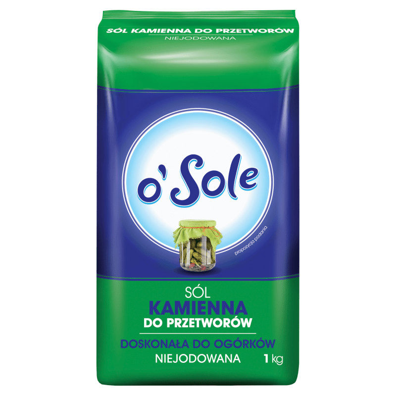 Salz o'Sole ''Sol Kamienna'' für Einmachgläser 1kg - Polskashop24.de - Online Supermarkt mit Lebensmittel aus Polen
