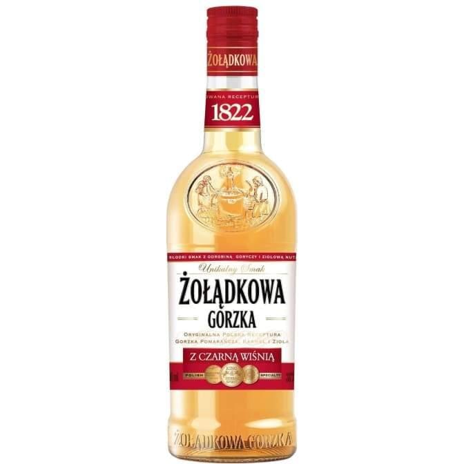 Stock Żołądkowa de Luxe Kirsche polnischer Wodka Vol. 30% Vol - 0.5 Liter - Polskashop24.de - Online Supermarkt mit Lebensmittel aus Polen
