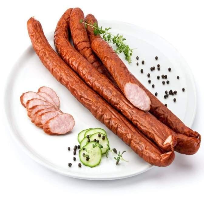 Torunska Wurst kaufen - Original polnische Kielbasa Torunska 1,8 kg - JBB Bałdyga - Polskashop24.de - Online Supermarkt mit Lebensmittel aus Polen