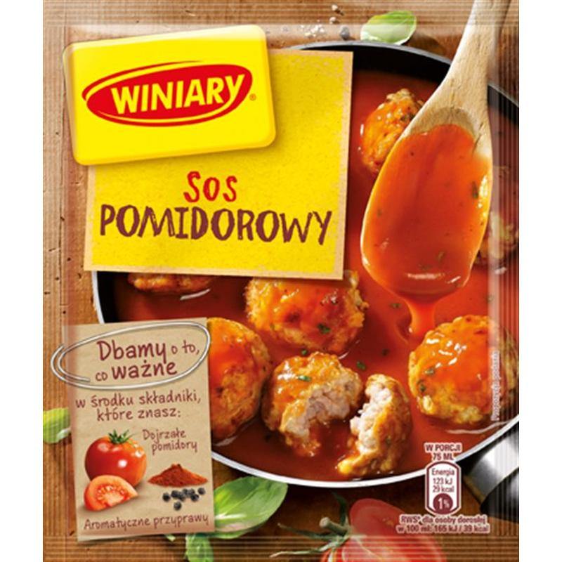 Winiary Tomatensoße ''sos pomidorowy'' 33g - Polskashop24.de - Online Supermarkt mit Lebensmittel aus Polen
