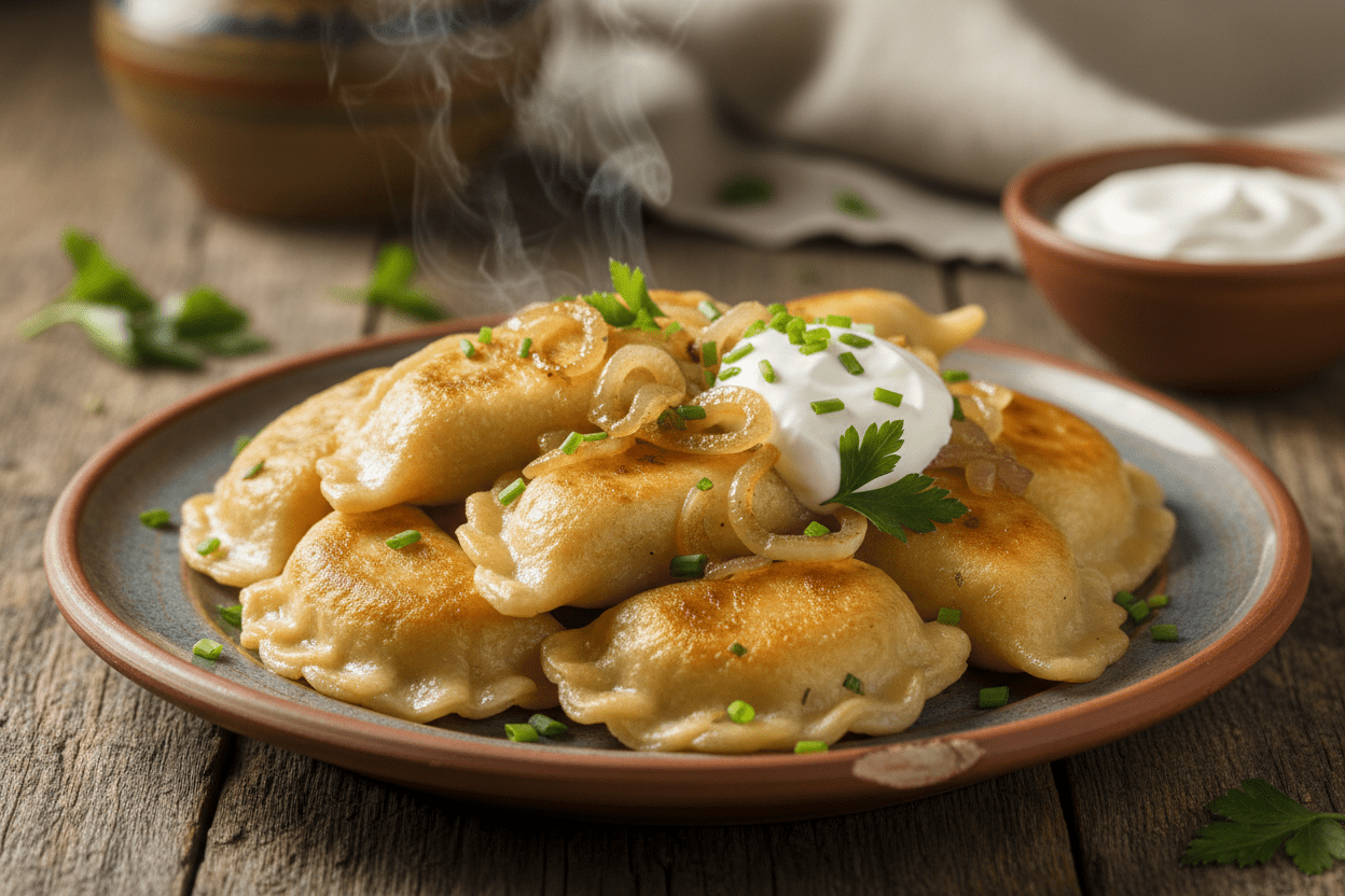 Pierogi Ruskie Rezept: Polnische Kartoffel-Käse-Teigtaschen selber machen - Polskashop24