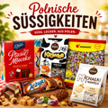 Polnische Süßigkeiten Kategorie-Bild mit Ptasie Mleczko, Krówka, Michałki, Jeżyki und Bonbons aus Polen bei Polskashop24