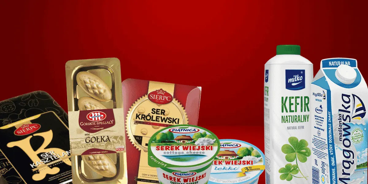 Polnische Milchprodukte - Käse, Quark und Hüttenkäse von Piatnica und Mlekovita