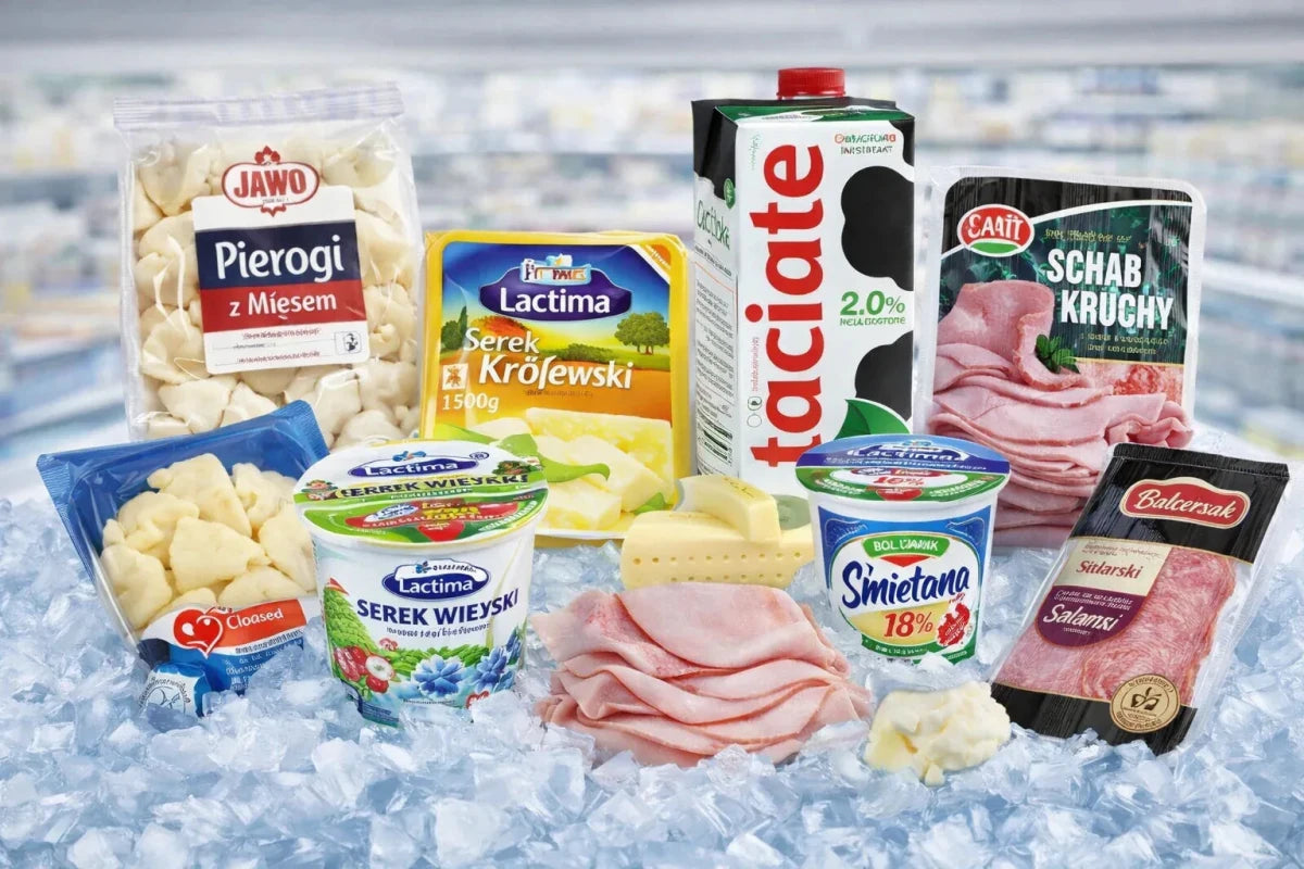Polnische Kühltheke - Wurst & Milchprodukte - Polskashop24