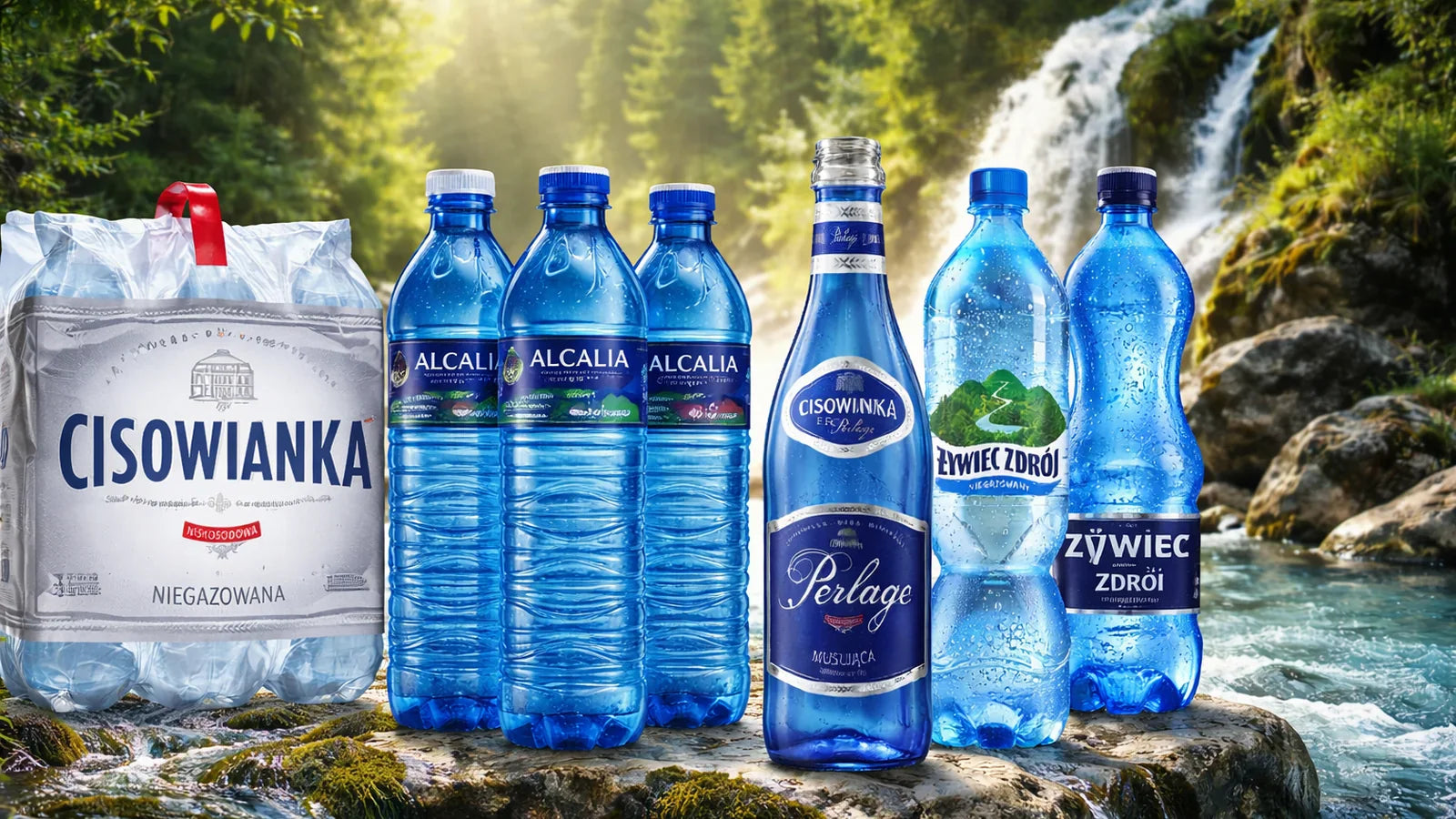Polnisches Mineralwasser – verschiedene Wassersorten aus Polen wie Cisowianka, Żywiec Zdrój und Alcalia