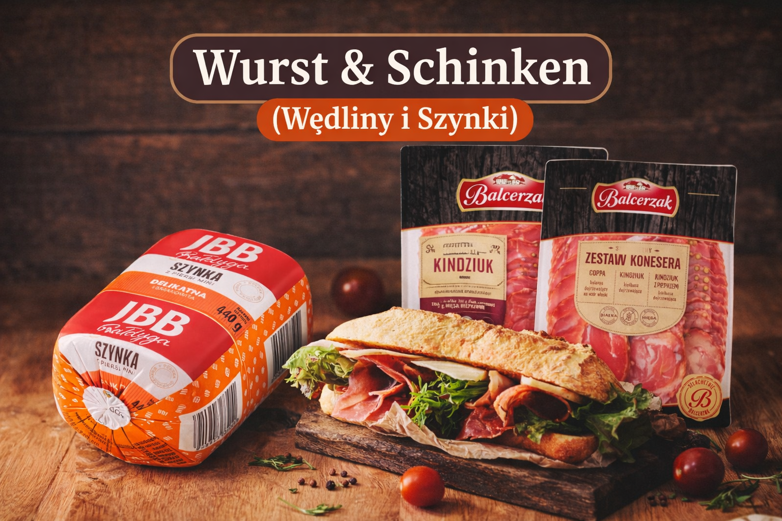 Polnische Wurst und Schinken – Wędliny i Szynki