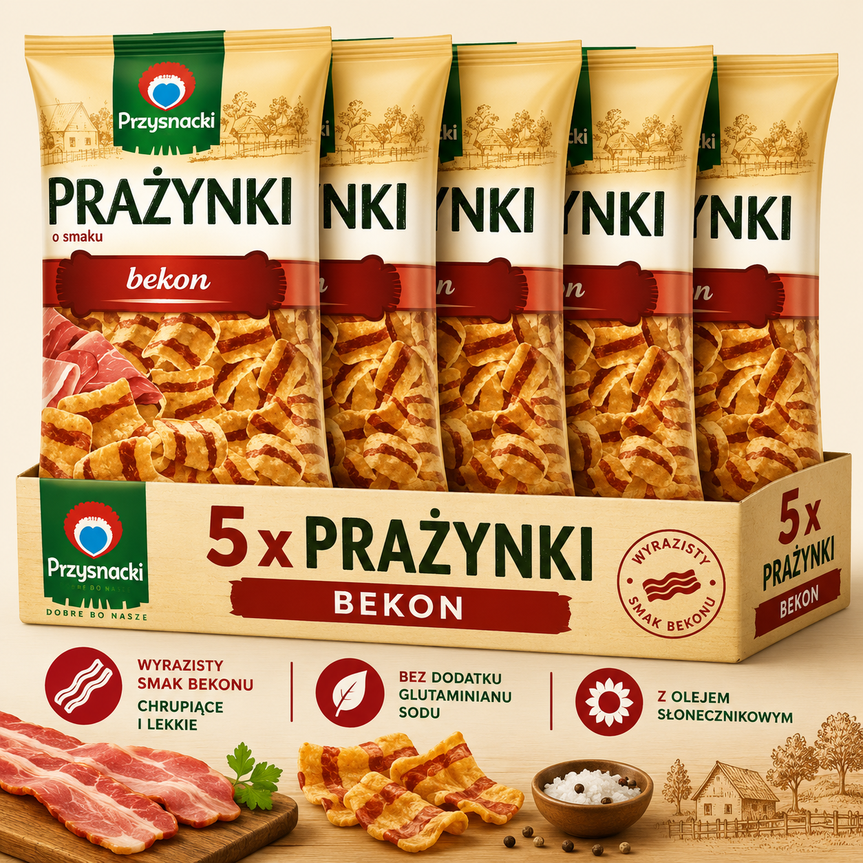 5er Bundle Prazynki Bacon Chips