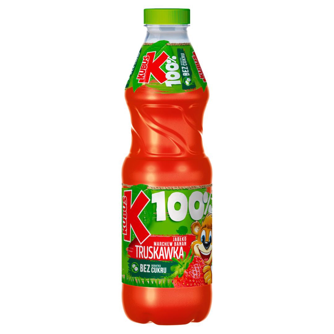 Kubuś Sok 100% Erdbeere-Banane-Karotte 0,85L kaufen - Polnischer Fruchtsaft