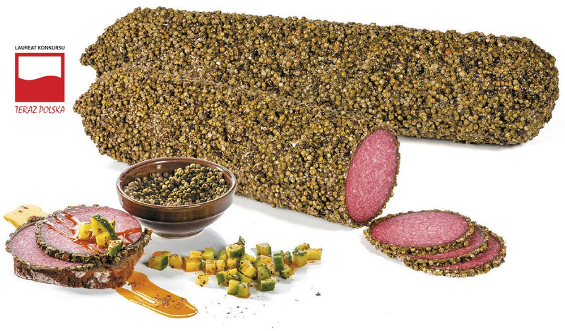 Polnische Salami mit grünem Pfeffer Bell ca. 3.5 kg