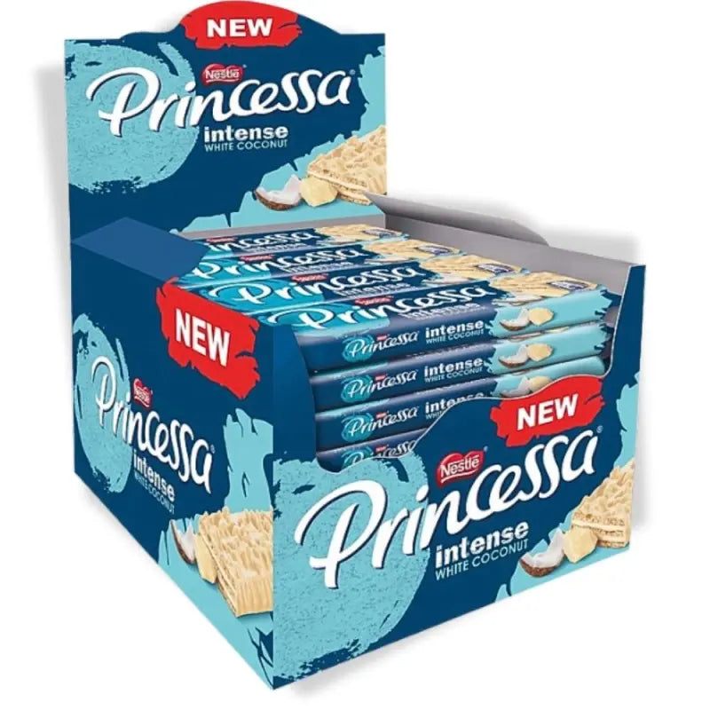Princessa Intense White Coconut 30 × 31 g – Kokos-Waffelriegel