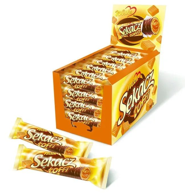 38x Sekacz Toffi - Waffelriegel mit Karamell - Füllung 32g - Wisla - Polskashop24