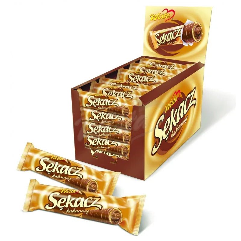38x Sekacz Waffelriegel mit Kakao - Füllung 32g - Wisla - Polskashop24