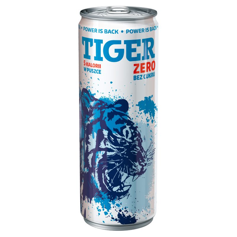 Energy Drink Zero Napój Energetyzujący 250ml - Tiger (zzgl. 0,25€ Pfand)