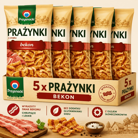 5er Bundle Prazynki Bacon Chips - Polskashop24