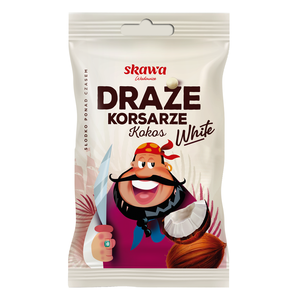 Kokos-Dragees Draże Kokosowe 70g - Skawa