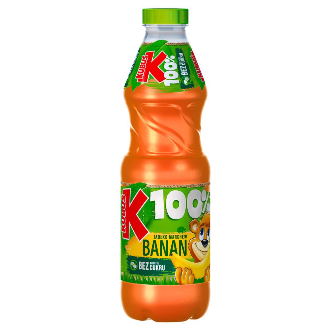 Kubuś Sok 100% Banane-Karotte-Apfel (zzgl. 0,25€ Pfand) 0,85l