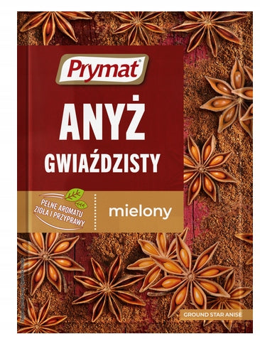 Prymat Anyż Gwiaździsty Sternanis ganz 7g Packung polnische Gewürze Weihnachtsgewürz