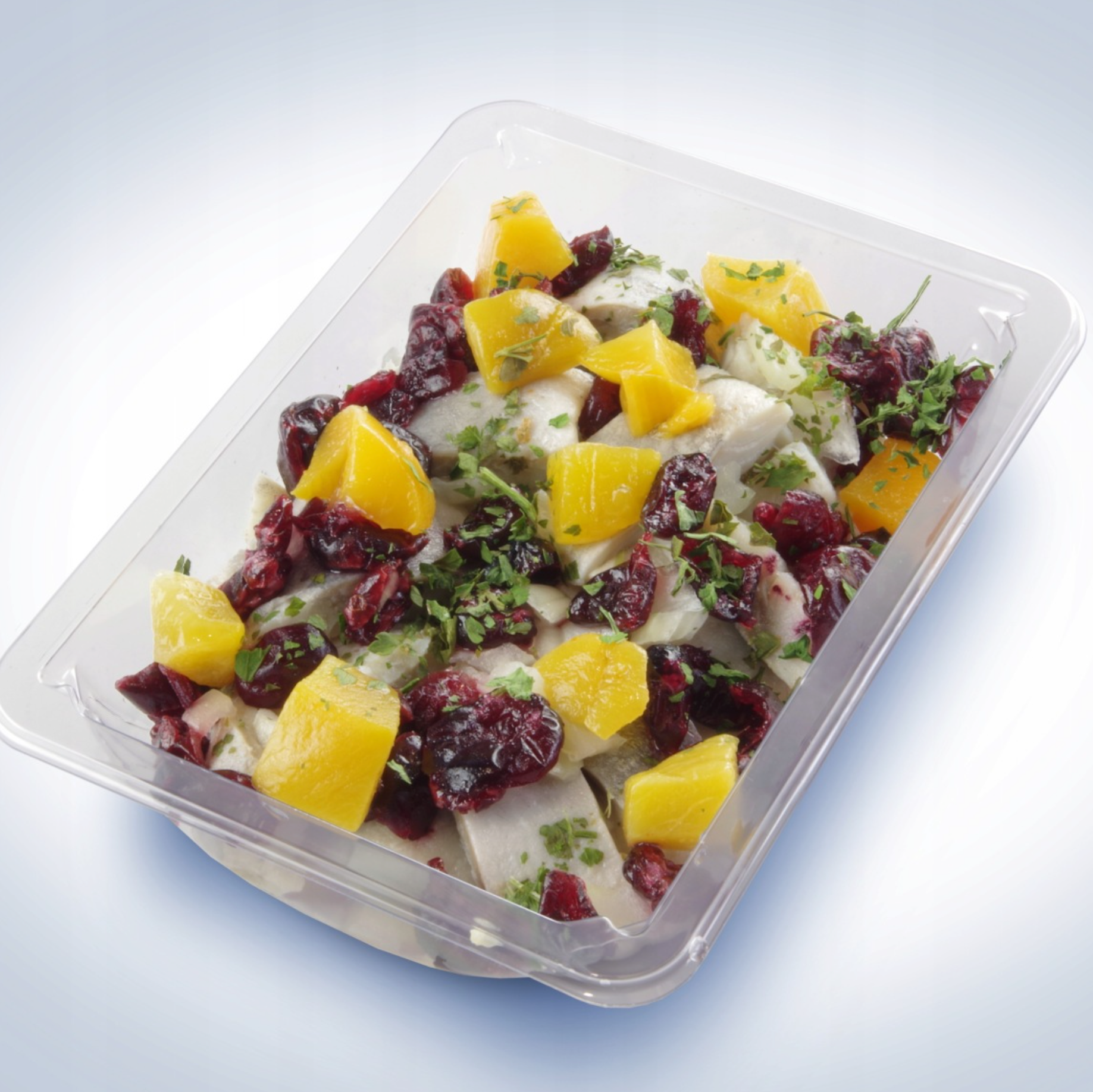 Heringssalat mit Preiselbeere Śledź marynowany z żurawina 200g - Good Food