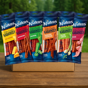 Krakus Extra Kabanossi Bundle - 6 Geschmacksrichtungen (6x95g)