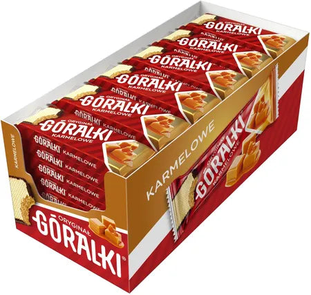 Góralki Karamelriegel 40g - Polnische Schokoladenriegel mit Karamell im 24er Pack