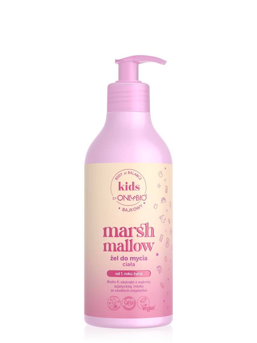 OnlyBio Kids Marshmallow Körperwaschgel für Kinder 400 ml