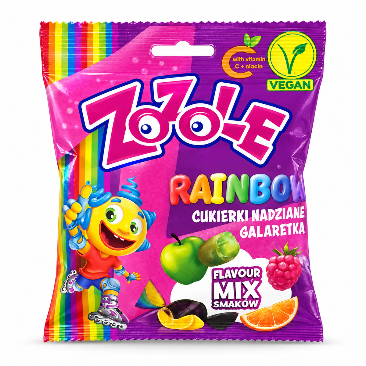 Mieszko Zozole Bonbons Rainbow Mix 75 g – Polnische Fruchtbonbons