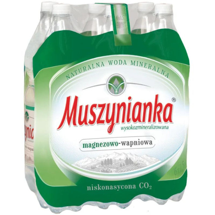 Muszynianka Sprudelwasser Woda Mineralna 1,5L 6 Stk (zzgl. 1,50€ Pfand)