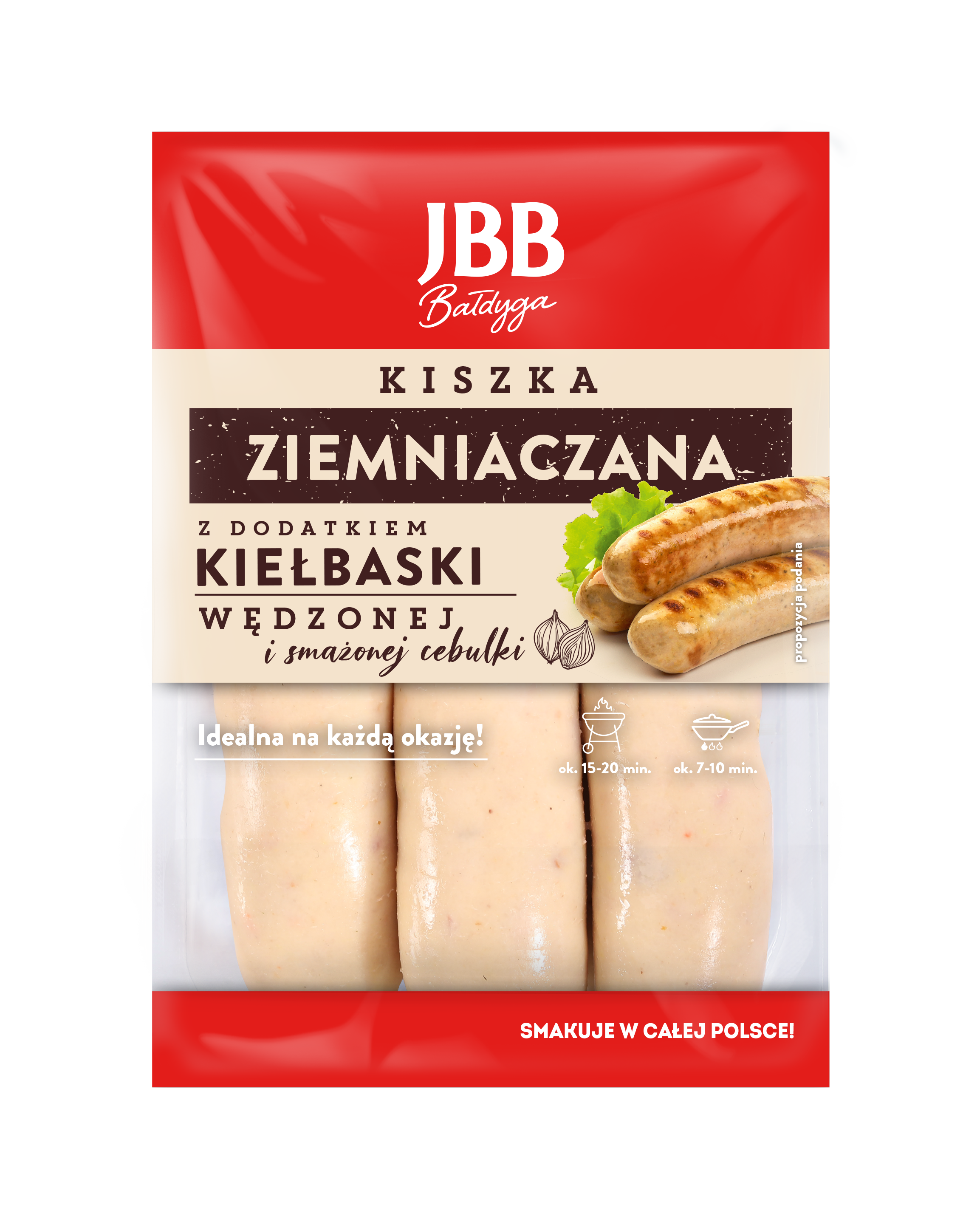 JBB Kiszka Ziemniaczana Kartoffelwurst 1kg - traditionelle polnische Wurst aus Kartoffeln und Schweinefleisch