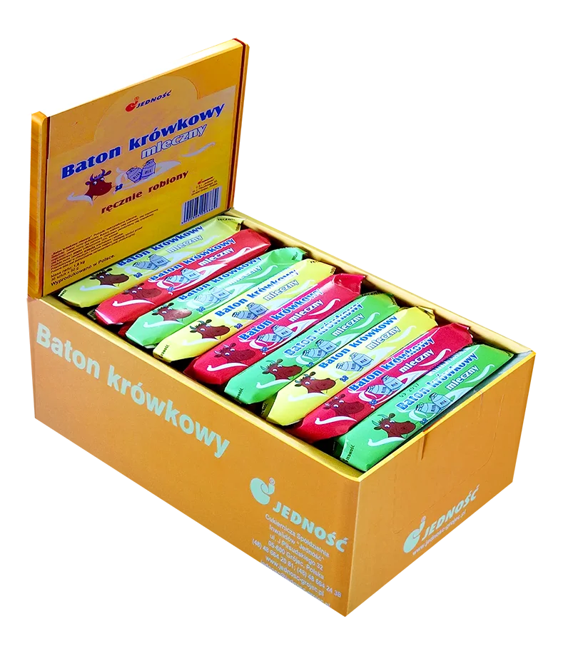 Jedność Fudge Bar – cremiger Milchkaramell-Riegel BOX