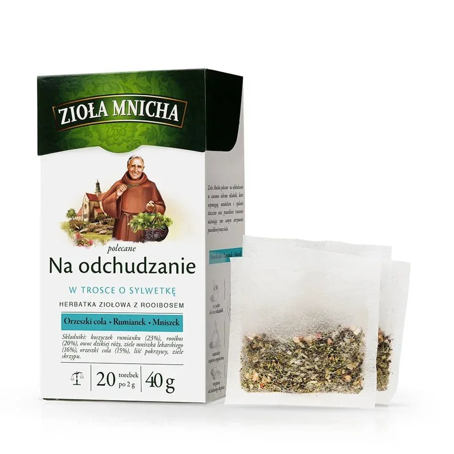 Abnehm - Kräutertee mit Rooibos - Zioła Mnicha na Odchudzanie 40g - Big - Active - Polskashop24